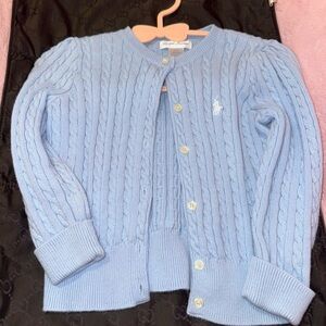 Ralph Lauren Sky Blue Cable Knit Sweater